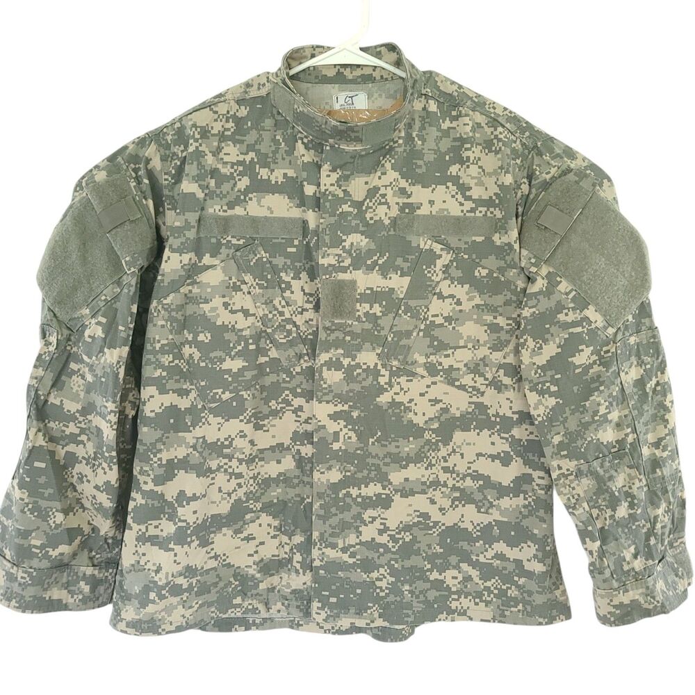 US ARMY Coat Men LG Reg ACU Camo Combat Uniform 8415-01-519-8599 Digital #2 EUC
